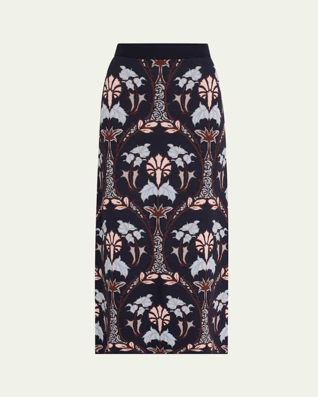 Lillian Jacquard Knit Pencil Skirt
